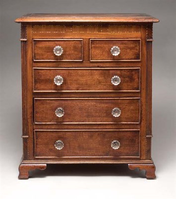 Lot 2172 - Federal Inlaid Mahogany Miniature Chest of...