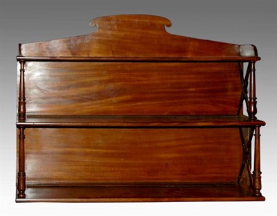 Lot 2123 - Regency Mahogany Wall Shelf Early 19th century...