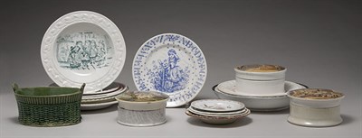 Lot 2005 - Group of English Pottery Articles 19th Century...