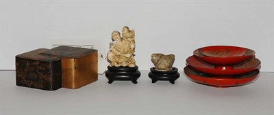 Lot 1311 - Group of Japanese Ivory Netsuke; Together with...