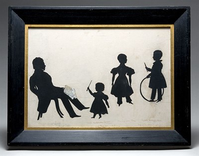 Lot 2155 - English School The Levons Family Silhouette...