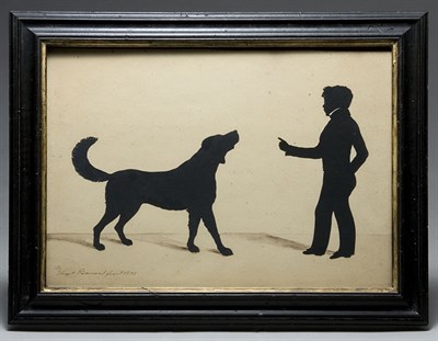 Lot 2058 - August Edouart Silhouette Portrait of a Boy...