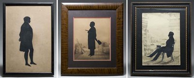 Lot 2059 - August Edouart Three Silhouette Portraits...