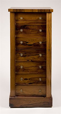 Lot 2175 - Rosewood Wellington Chest Possibly American,...