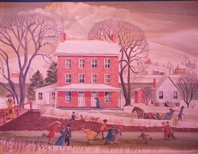 Lot 2394A - Jean H. Halter American, 1916-1981 Ice Skating...