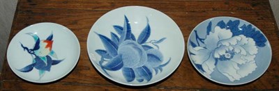 Lot 145 - Three Nabeshima Porcelain Dishes Diameter of...