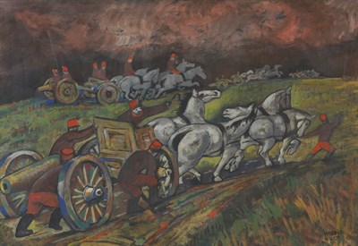 Lot 2141 - Bela Kadar Hungarian, 1877-1955 The Convoy...