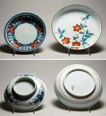 Lot 1452 - Two Japanese Polychrome Enameled Porcelain...