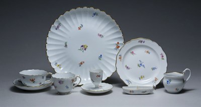 Lot 411 - Meissen Polychrome Decorated Floral Porcelain...