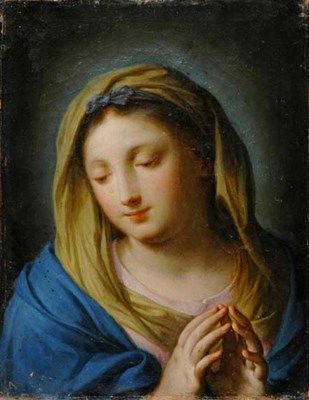 Lot 1020 - Follower of Bacciccio Virgin Annunciate Oil on...
