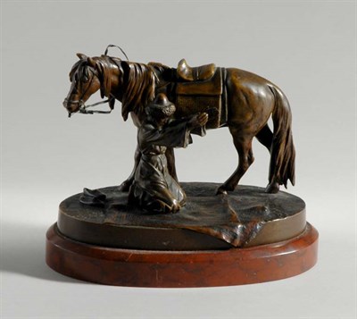 Lot 3187 - Vienna Style Bronze Equestrian Group Depicting...