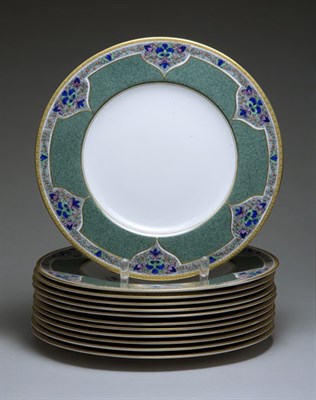 Lot 3412 - Set of Twelve Royal Worcester Porcelain...
