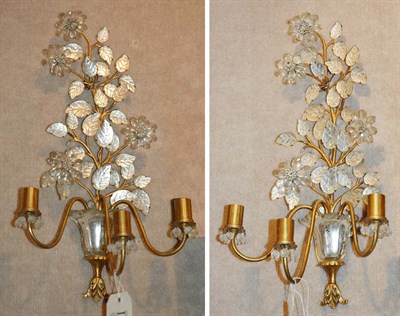 Lot 3606 - Pair of Louis XVI Style Gilt-Metal and Glass...