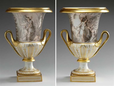 Lot 1641 - Russian Porcelain Urn St. Petersburg, second...