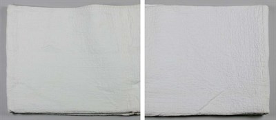 Lot 2110 - Two Bride's Whole Cloth Quilts Circa 1900 One...