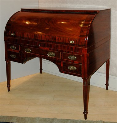 Lot 516 - Regency Style Mahogany Cylinder Desk Height 44...