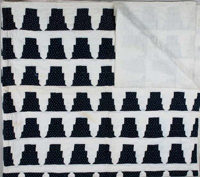 Lot 2118 - Sherman's Tomb Quilt Circa 1900 Unusual...