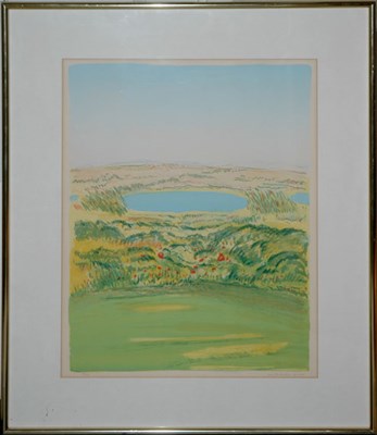 Lot 120 - Jane Freilicher PONDSCAPE Color lithograph,...
