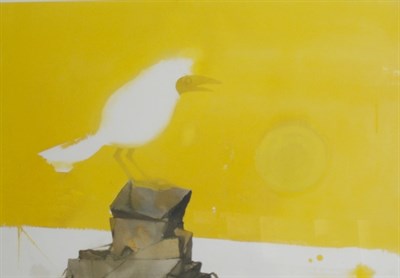 Lot 44 - Claus Hoie American, b. 1911 Waterbird Signed...