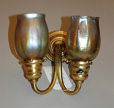 Lot 3544A - Tiffany Studios Gold Favrile Glass and...