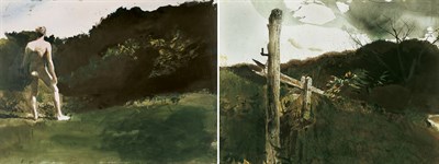 Lot 2512 - Andrew Newell Wyeth b. 1917 Adam Johnson's...