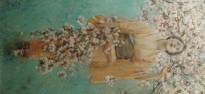 Lot 2448 - Robert Blum 1857 -1903 Cherry Blossoms, 1892...