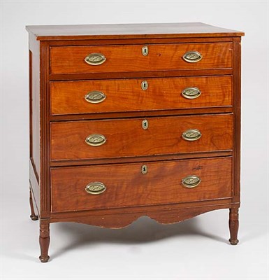Lot 2180 - Federal Cherry Chest of Drawers Mid-Atlantic,...