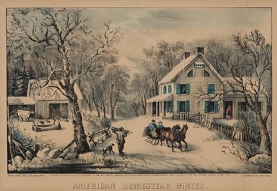 Lot 3092 - Currier & Ives, publishers AMERICAN HOMESTEAD...