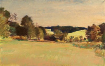 Lot 2210 - Wolf Kahn American, b. 1927 Autumn Meadow IV...