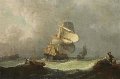 Lot 1068 - Dutch School 17th Century Ships Caught in a...