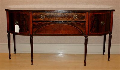 Lot 4377A - Federal Style Inlaid Mahogany Sideboard Height...