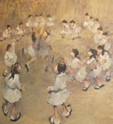 Lot 17 - Leonard Creo American, b. 1923 Jump Ball...
