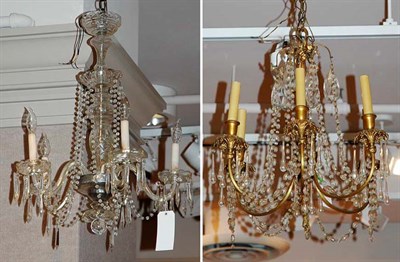 Lot 4424 - Two Louis XV Style Gilt-Metal and Glass...