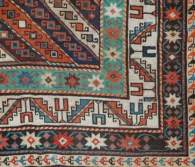 Lot 555 - Kazak Rug Southwest Caucasus, early 20th...
