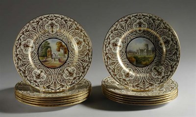 Lot 4478 - Set of Twelve Spode Porcelain Topographical...