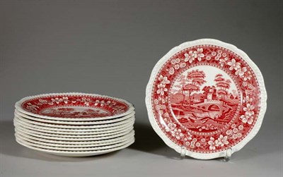 Lot 2043 - Set of Twelve Copeland Spode Transfer...