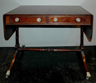 Lot 159 - Regency Style Mahogany Sofa Table Height 28...