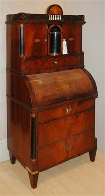Lot 4455 - Victorian Inlaid Mahogany Diminutive Cylinder...