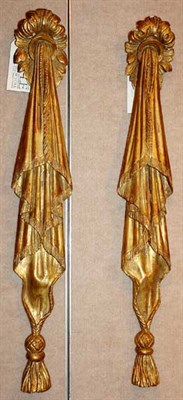 Lot 4411 - Pair of Neoclassical Style Gilt-Wood Wall...