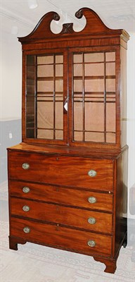 Lot 1096 - George III Mahogany Secretary Bookcase 18th...