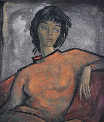 Lot 2183 - Angel Botello Puerto Rican, 1913-1986...