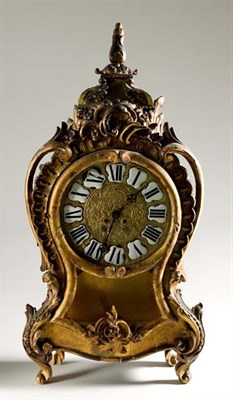 Lot 3665 - Louis XV Style Gilt-Wood Bracket Clock Of...