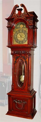 Lot 4421 - George III Style Mahogany Tall Case Clock Dial...