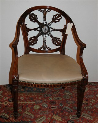 Lot 530 - George III Style Mahogany Armchair