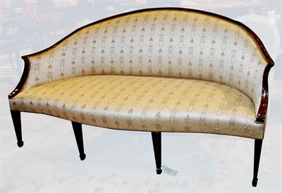 Lot 4469 - Georgian Style Mahogany Upholstered Settee...