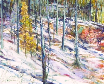 Lot 36 - John R. Grabach American, 1886-1981 Snow in...