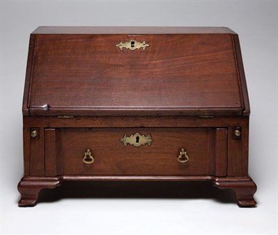 Lot 2169 - George II Mahogany Miniature Slant Front Desk...