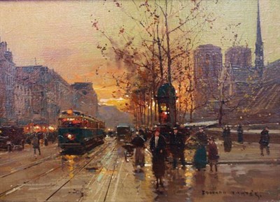 Lot 49B - Edouard Leon Cortes French, 1882-1969 Le Quai...