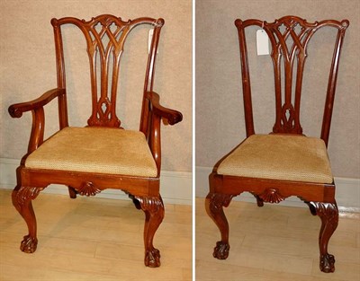 Lot 4369 - Set of Twelve George III Style Mahogany Dining...