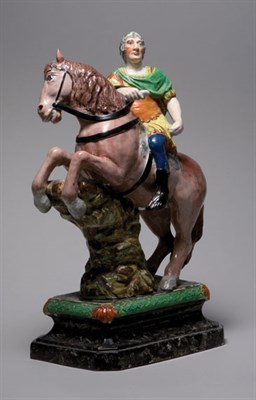 Lot 2163 - Staffordshire Pearlware Equestrian Group of...